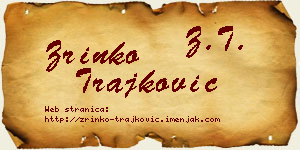 Zrinko Trajković vizit kartica